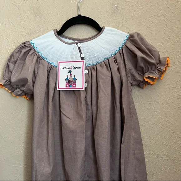 NWT Castles and Crowns Smocked Dress Girls 6